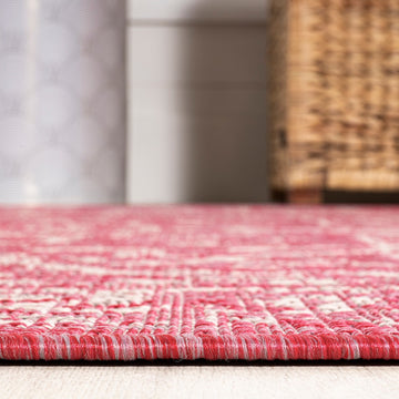 Malta Bohemian Medallion Textured Weave Indoor/outdoor Area Rug